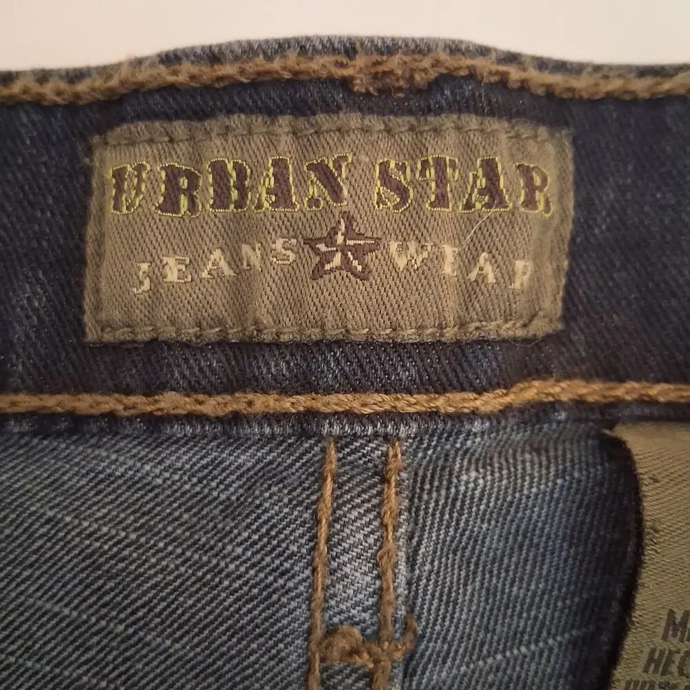 Urban Star Men's Dark Wash Relaxed Fit Straight Leg Jeans Summer Spring 44x32